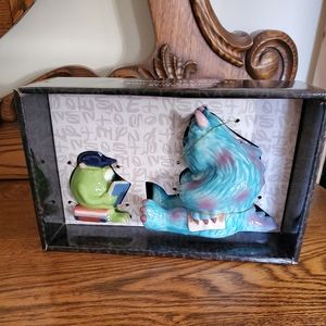 Disney Pixar Monsters University Sulley & Mike Salt & Pepper Shakers – NIB